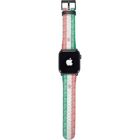 Iran Flag Distressed Apple Watch Band 38-40mm